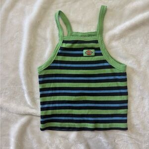 Dickies Striped Green and Blue Women’s Tank Top
